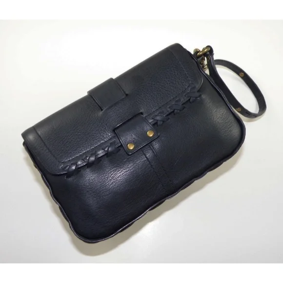 ❤️NEW COACH LEGACY THOMPSON BLACK LEATHER LARGE WRISTLET BAG 65TH ANNIVERSARY❤️ - Picture 2 of 10